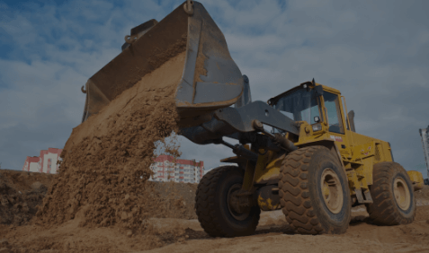 Dozer carrying dirt
