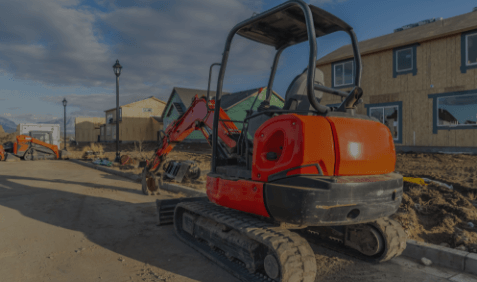 Excavator at a worksite